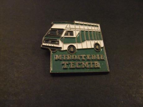 Volkswagen LT 35 ( pick-up of chassis cabine ) opgebouwd als een transport voor ramen , ruiten, glas voor firma Miroiterie Tecmir ( Frankrijk )